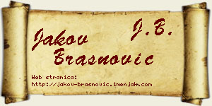 Jakov Brašnović vizit kartica